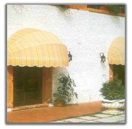 We offer a variety of Dutch Cap Awnings