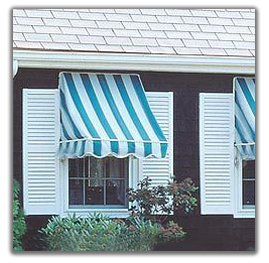 We offer a variety of Window Awnings